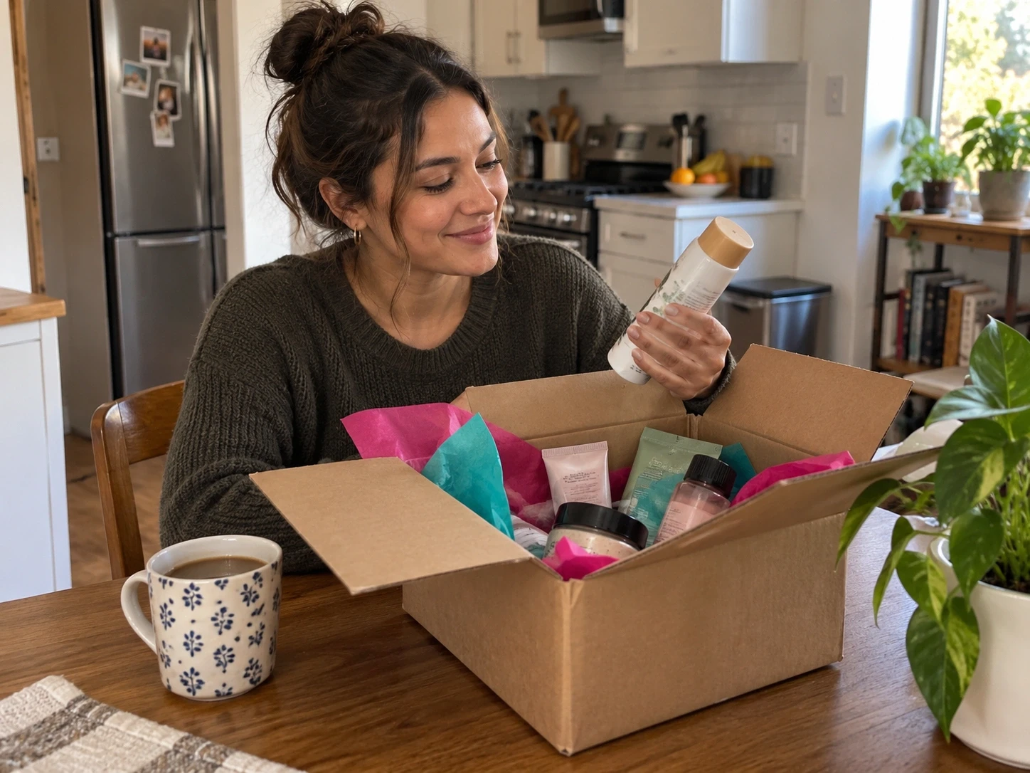 Branded Buzz-Kit unboxing with products arranged inside